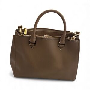 Elegant Brown Leather Handbag